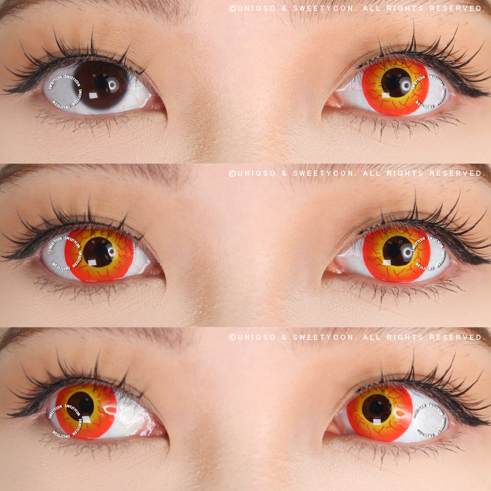 Sweety Crazy Inferno Vein (1 lens/pack)-Crazy Contacts-UNIQSO UK