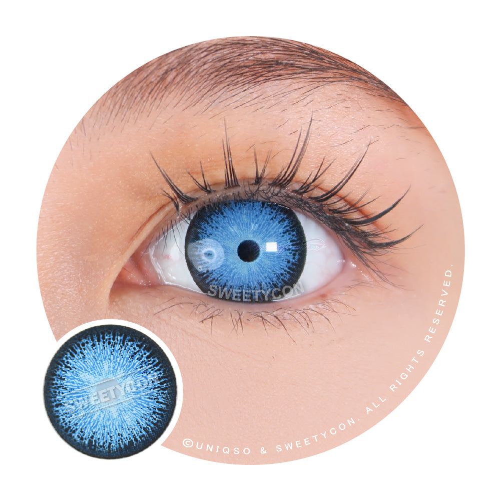 Sweety Crazy Interstellar Blue (1 lens/pack)-Colored Contacts-UNIQSO UK