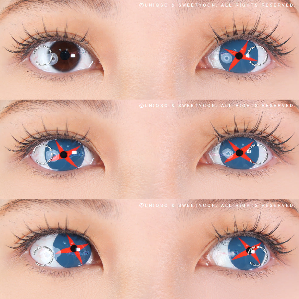 Sweety Crazy Knave Cross (1 lens/pack)-Colored Contacts-UNIQSO UK