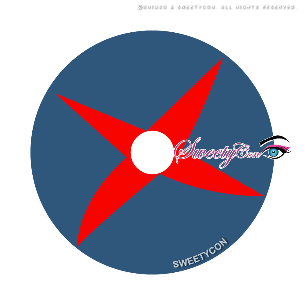 Sweety Crazy Knave Cross (1 lens/pack)-Colored Contacts-UNIQSO UK
