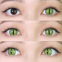 Sweety Crazy Lens Yellow Demon Eye Black Slit (1 lens/pack)-Colored Contacts-UNIQSO UK
