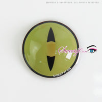 Sweety Crazy Lens Yellow Demon Eye Black Slit (1 lens/pack)-Colored Contacts-UNIQSO UK