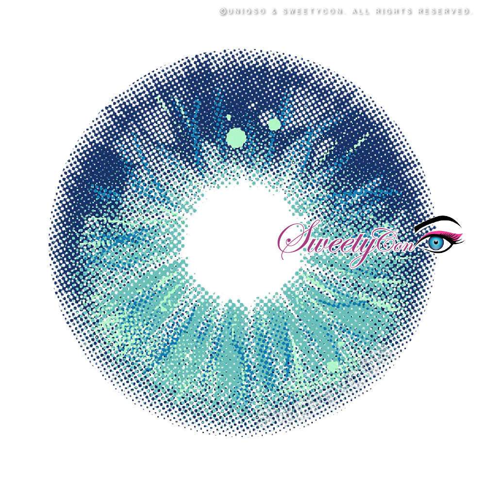 Sweety Crazy Lollipop Blue (1 lens/pack)-Colored Contacts-UNIQSO UK