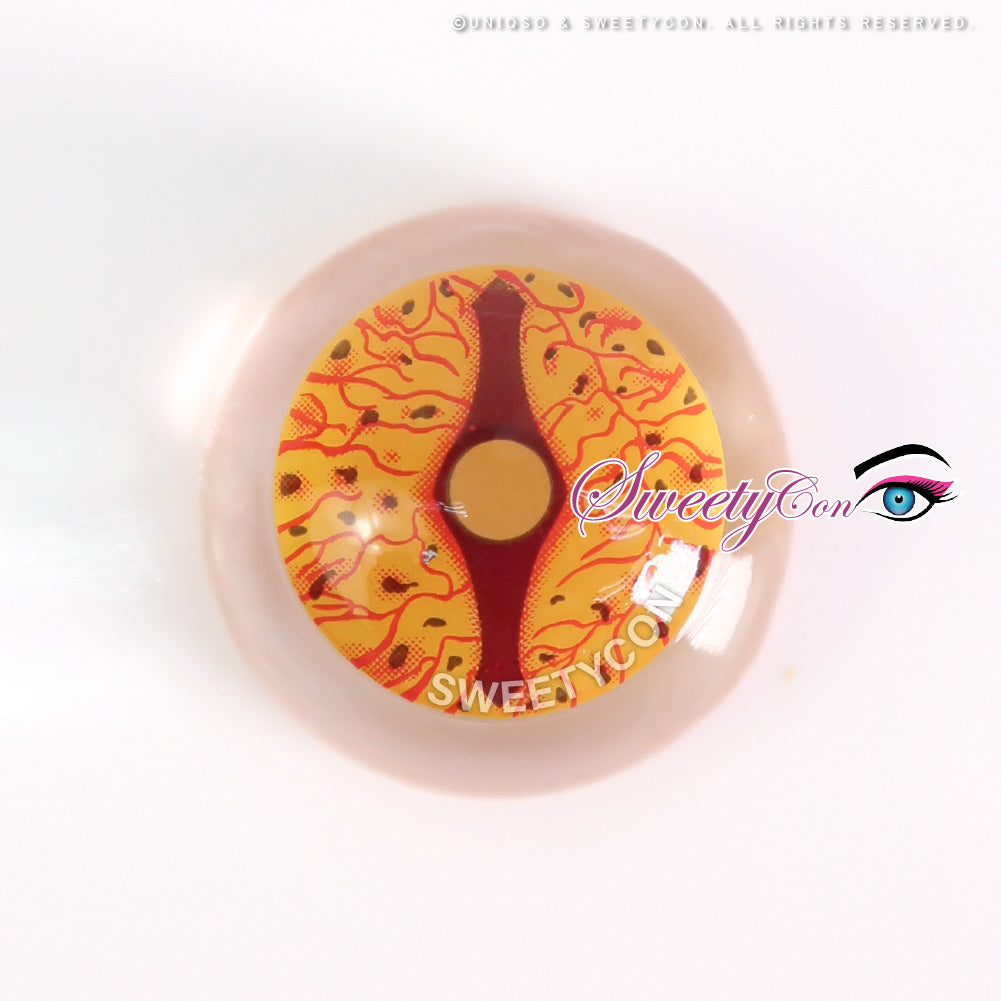 Sweety Crazy Orange Dragon Eyes (1 lens/pack)-Crazy Contacts-UNIQSO UK