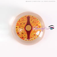 Sweety Crazy Orange Dragon Eyes (1 lens/pack)-Crazy Contacts-UNIQSO UK