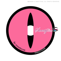 Sweety Crazy Pink Demon Eye / Cat Eye (1 lens/pack)-Crazy Contacts-UNIQSO UK