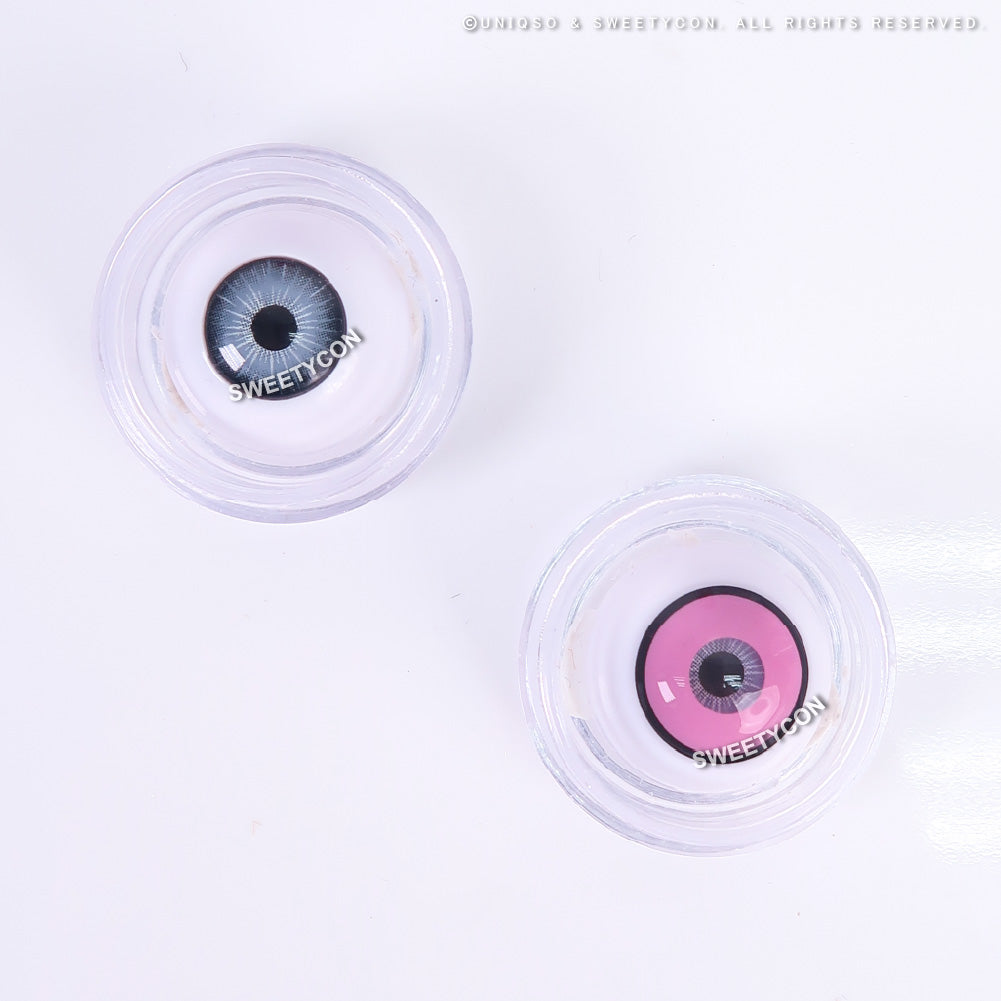 Sweety Crazy Pink Zombie / Manson (1 lens/pack)-Crazy Contacts-UNIQSO UK