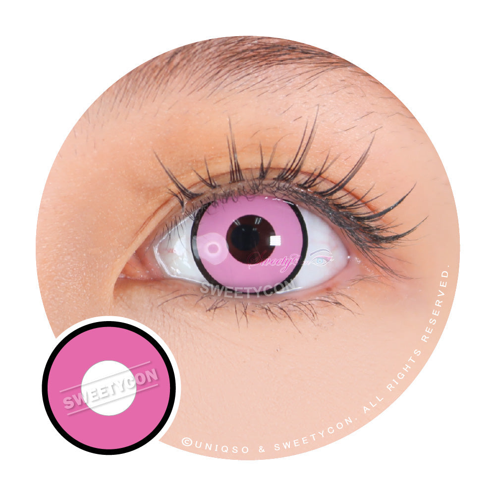 Sweety Crazy Pink Zombie / Manson (1 lens/pack)-Crazy Contacts-UNIQSO UK