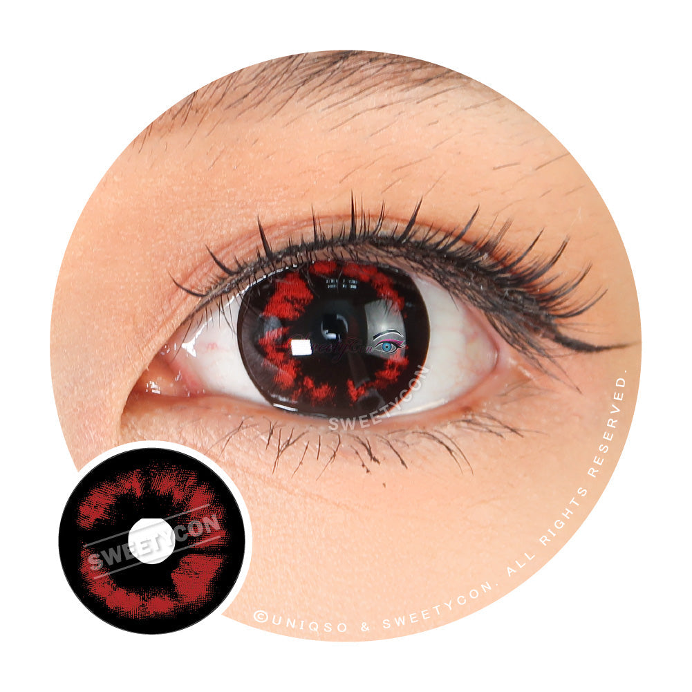 Sweety Crazy Red Demon (1 lens/pack)-Crazy Contacts-UNIQSO UK