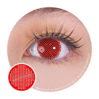 Sweety Crazy Red Screen/ Mesh II (1 lens/pack)-Crazy Contacts-UNIQSO UK
