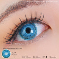 Sweety Crazy Scarlet Witch Blue (1 lens/pack)-Crazy Contacts-UNIQSO UK