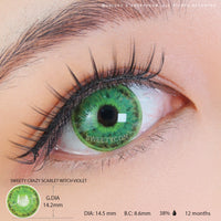 Sweety Crazy Scarlet Witch Green (1 lens/pack)-Crazy Contacts-UNIQSO UK