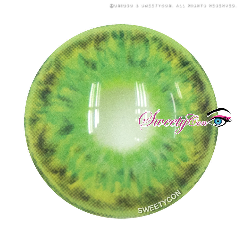 Sweety Crazy Scarlet Witch Green (1 lens/pack)-Crazy Contacts-UNIQSO UK