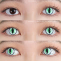 Sweety Crazy Sexy Cat Eye Green (1 lens/pack)-Crazy Contacts-UNIQSO UK