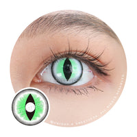 Sweety Crazy Sexy Cat Eye Green (1 lens/pack)-Crazy Contacts-UNIQSO UK