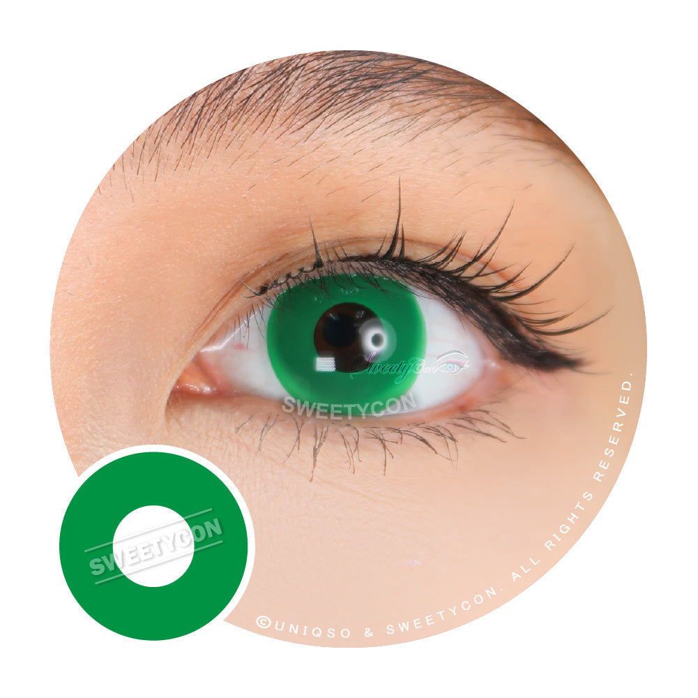Sweety Crazy Solid Green (1 lens/pack)-Crazy Contacts-UNIQSO UK