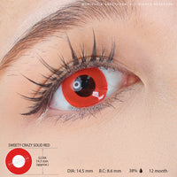 Sweety Crazy Solid Red (1 lens/pack)-Crazy Contacts-UNIQSO UK