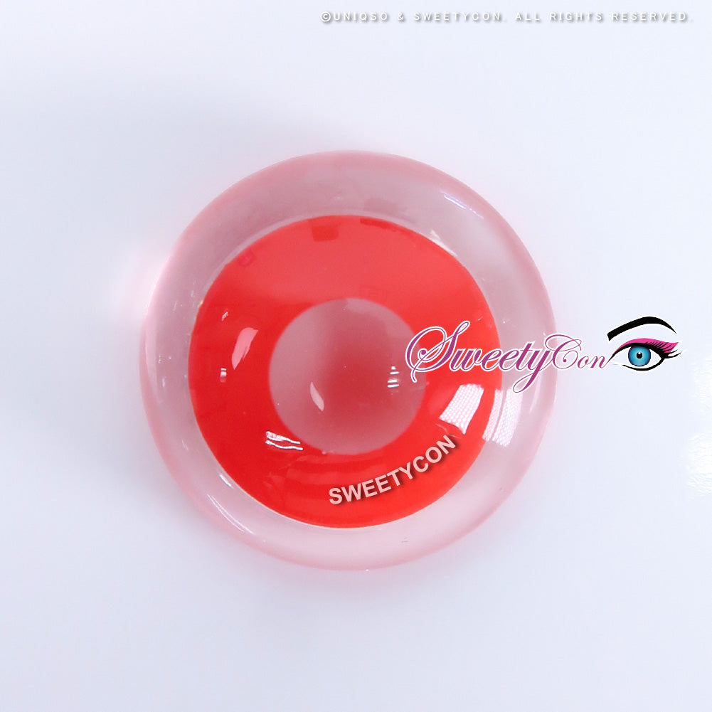 Sweety Crazy Solid Red (1 lens/pack)-Crazy Contacts-UNIQSO UK