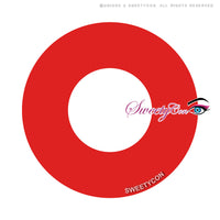 Sweety Crazy Solid Red (1 lens/pack)-Crazy Contacts-UNIQSO UK