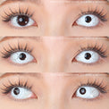 Sweety Crazy Solid White/Whiteout - 1 Day Disposable (1 lens/pack)-Crazy Contacts-UNIQSO UK
