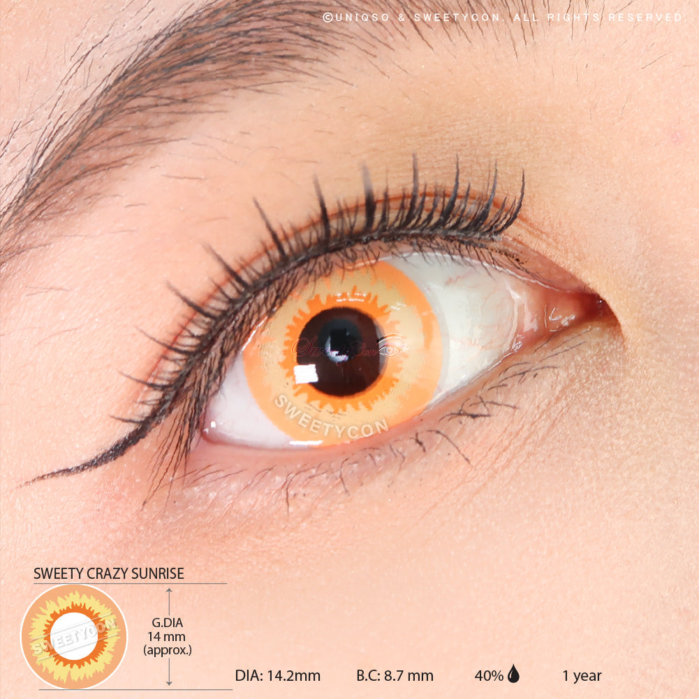 Sweety Crazy Sunrise (1 lens/pack)-Crazy Contacts-UNIQSO UK