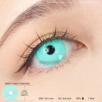 Sweety Crazy Turquoise (1 lens/pack)-Colored Contacts-UNIQSO UK