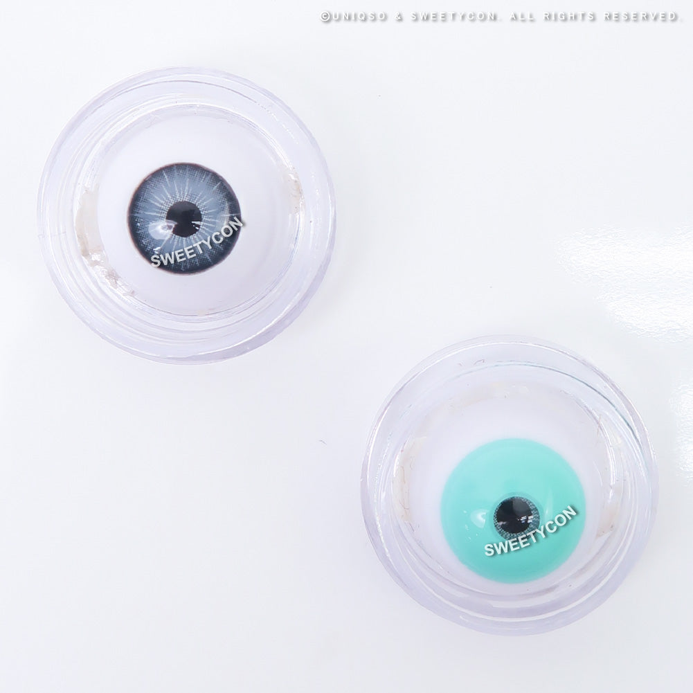 Sweety Crazy Turquoise (1 lens/pack)-Colored Contacts-UNIQSO UK