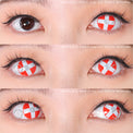 Sweety Crazy White Cross Red Eye (1 lens/pack)-Crazy Contacts-UNIQSO UK