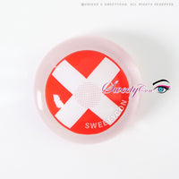 Sweety Crazy White Cross Red Eye (1 lens/pack)-Crazy Contacts-UNIQSO UK