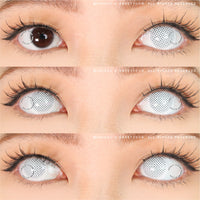 Sweety Crazy White Mesh - 1 Day Disposable (1 lens/pack)-Crazy Contacts-UNIQSO UK