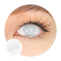 Sweety Crazy White Mesh - 1 Day Disposable (1 lens/pack)-Crazy Contacts-UNIQSO UK
