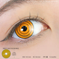 Sweety Crazy Yellow Rings (1 lens/pack)-Crazy Contacts-UNIQSO UK