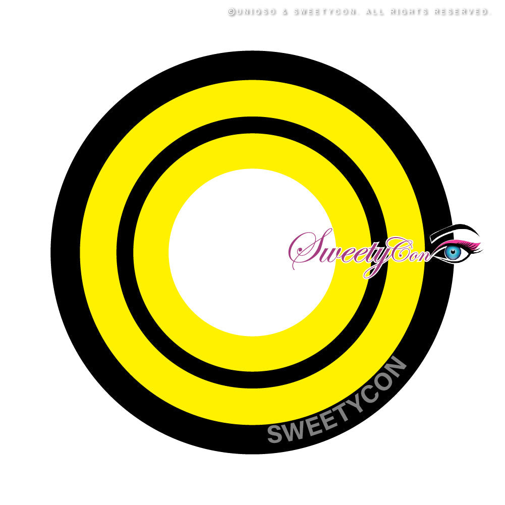 Sweety Crazy Yellow Rings V3 (1 lens/pack)-Crazy Contacts-UNIQSO UK