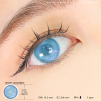 Sweety Delulu Blue (1 lens/pack)-Colored Contacts-UNIQSO UK