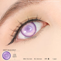 Sweety Delulu Violet (1 lens/pack)-Colored Contacts-UNIQSO UK