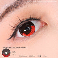 Sweety Demon Killer - Burning Fire II (1 lens/pack)-Colored Contacts-UNIQSO UK