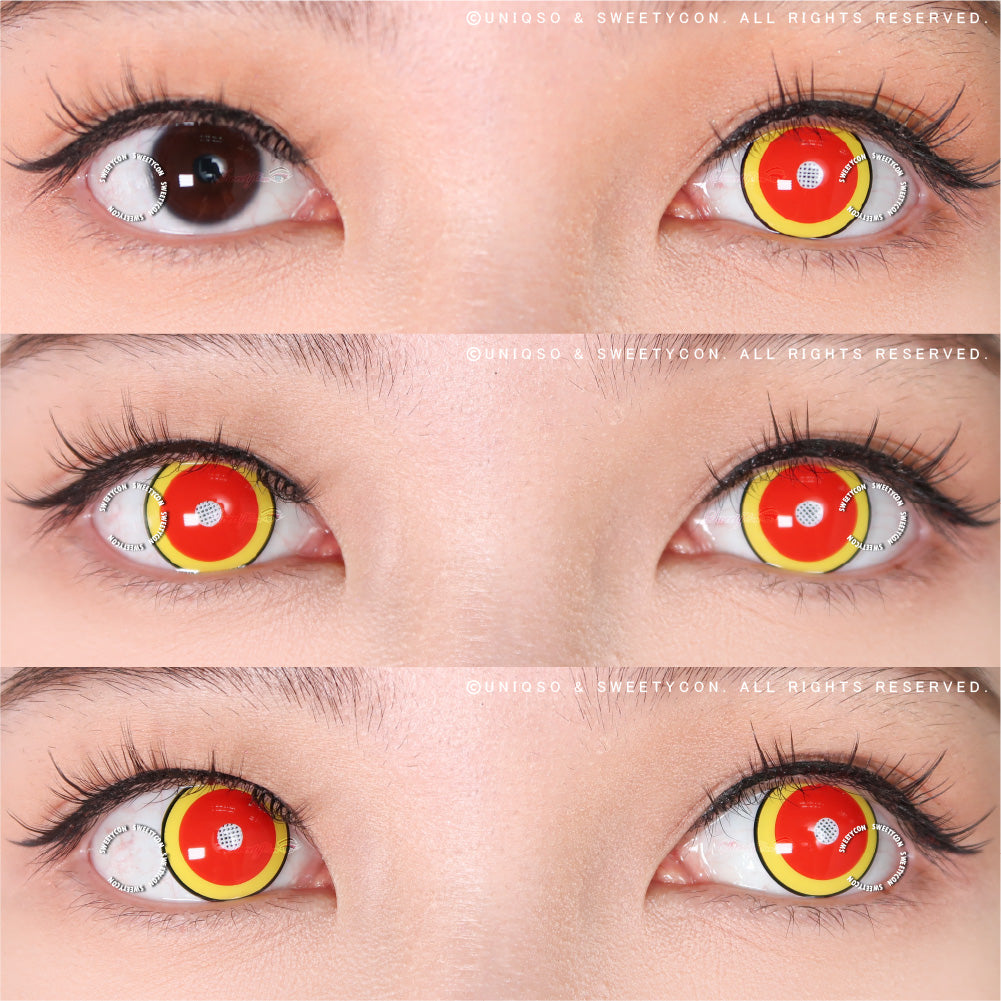 Sweety Demon Killer - Fire Flame (1 lens/pack)-Colored Contacts-UNIQSO UK