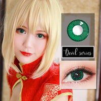 Sweety Devil Green (1 lens/pack)-Colored Contacts-UNIQSO UK