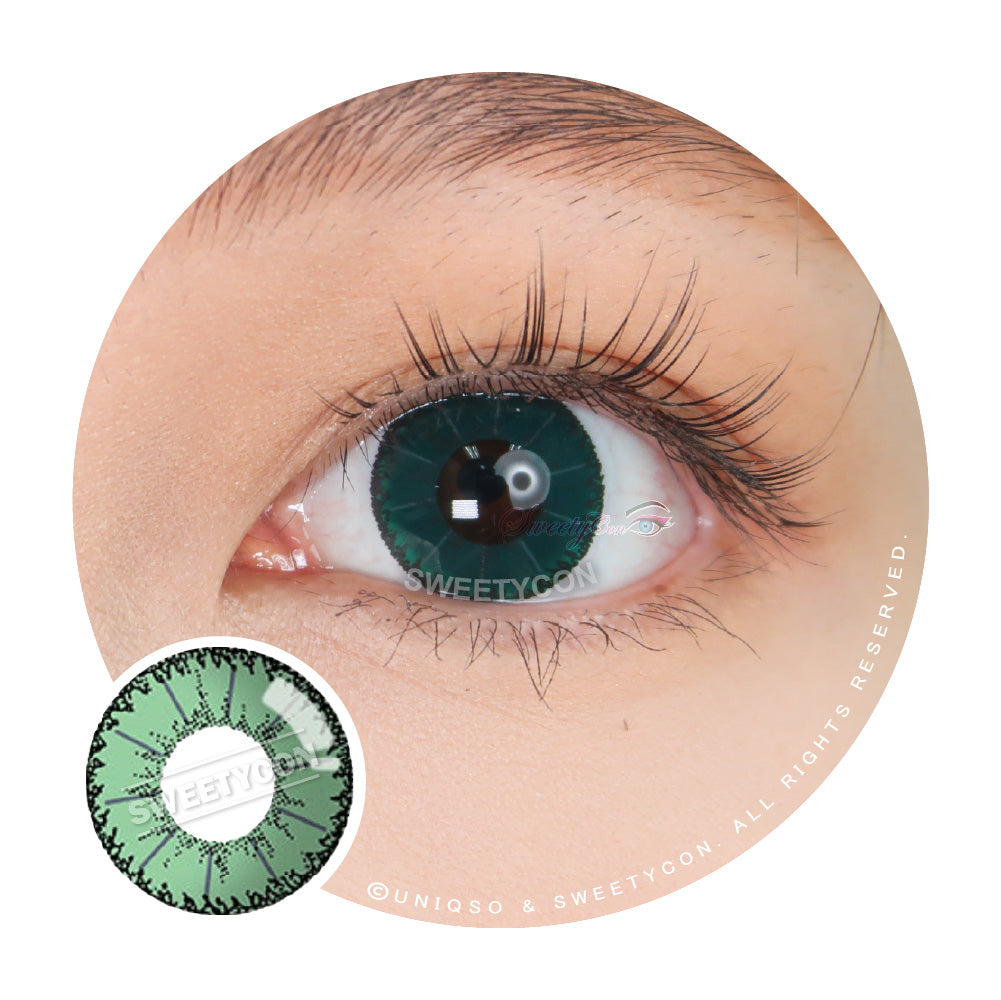 Sweety Devil Green (1 lens/pack)-Colored Contacts-UNIQSO UK