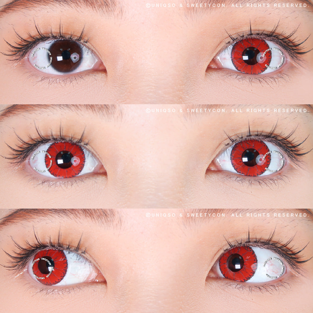 Sweety Devil Red (1 lens/pack)-Colored Contacts-UNIQSO UK