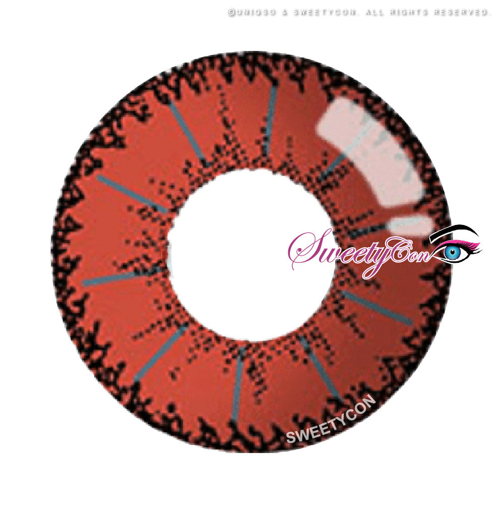 Sweety Devil Red (1 lens/pack)-Colored Contacts-UNIQSO UK
