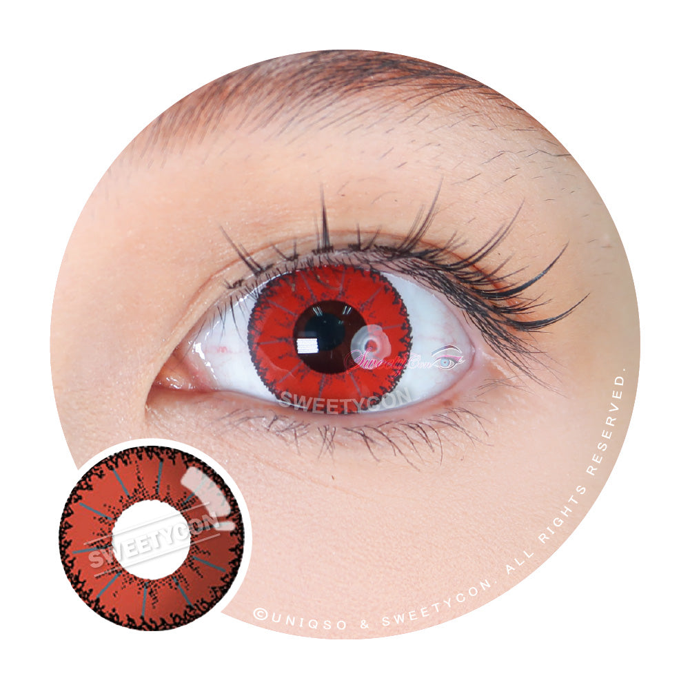 Sweety Devil Red (1 lens/pack)-Colored Contacts-UNIQSO UK