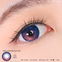 Sweety Frostfire Violet Pink (1 lens/pack)-Colored Contacts-UNIQSO UK