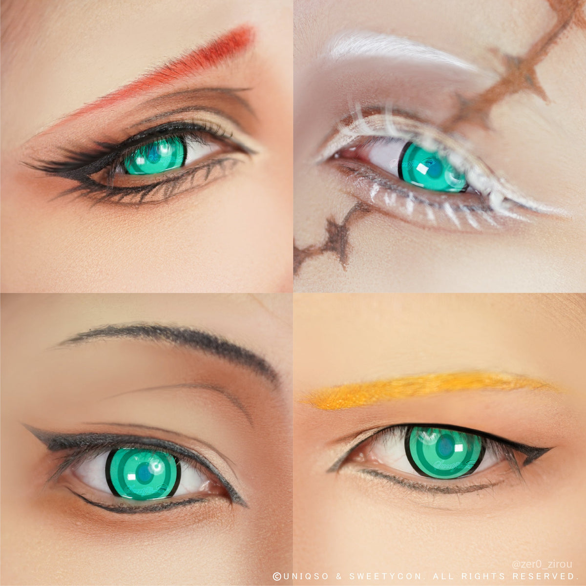 Sweety Crazy Green Ring (1 lens/pack)-Colored Contacts-UNIQSO UK