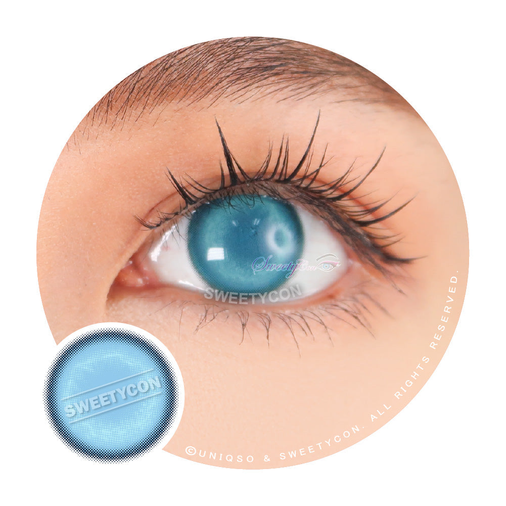 Sweety Glass Ball Blue (1 lens/pack)-Colored Contacts-UNIQSO UK