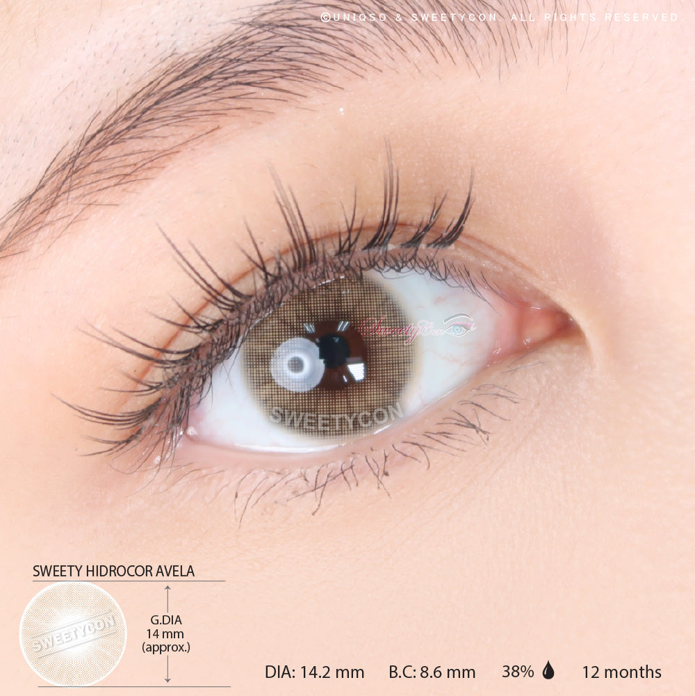 Sweety Hidrocor Avela (1 lens/pack)-Colored Contacts-UNIQSO UK