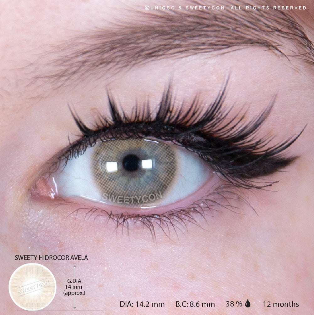 Sweety Hidrocor Avela (1 lens/pack)-Colored Contacts-UNIQSO UK