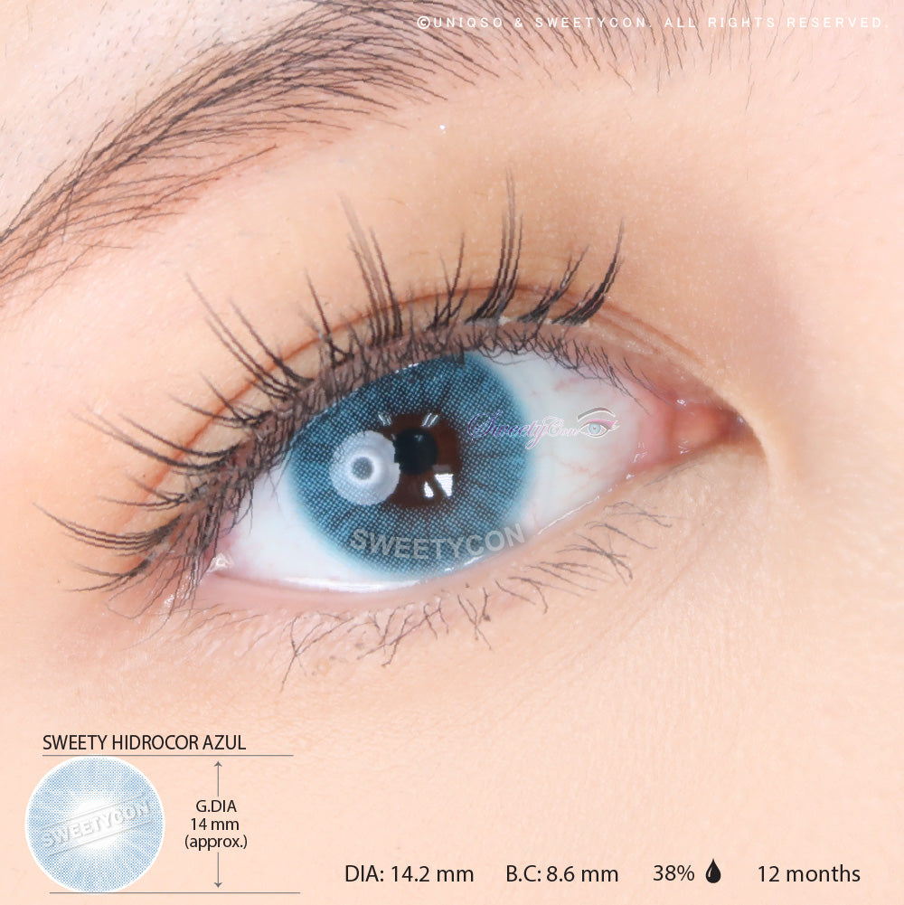 Sweety Hidrocor Azul (1 lens/pack)-Colored Contacts-UNIQSO UK