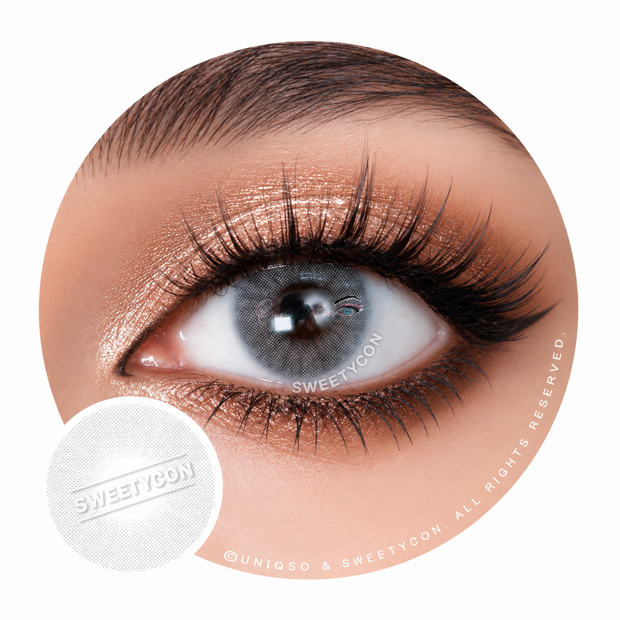 Sweety Hidrocor Icy Grey (1 lens/pack)-Colored Contacts-UNIQSO UK