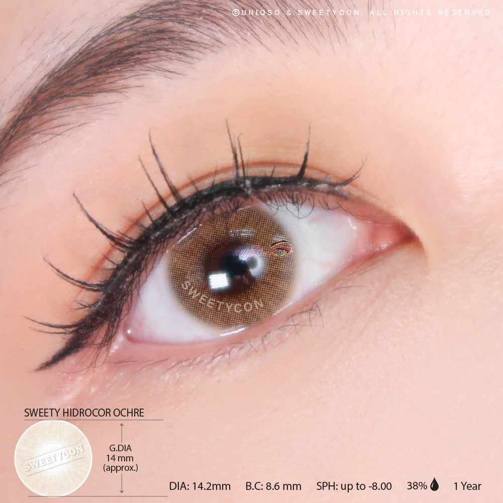 Sweety Hidrocor Ochre (1 lens/pack)-Colored Contacts-UNIQSO UK